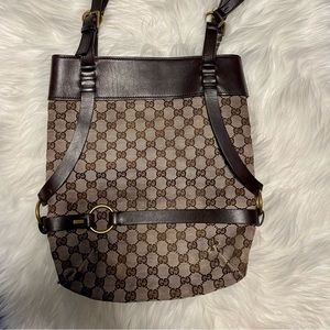 Gucci Brown GG Canvas Shoulder Bag